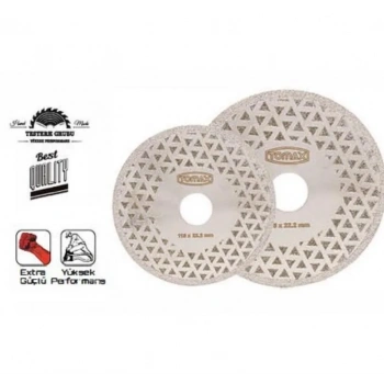 Tomax Elektrolize Elmas Kesici Flanşlı Disk - 180 mm