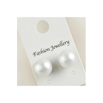 Top İncili Küpe 10 mm