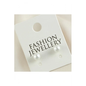 Top İncili Küpe 6 mm