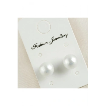 Top İncili Küpe 8 mm