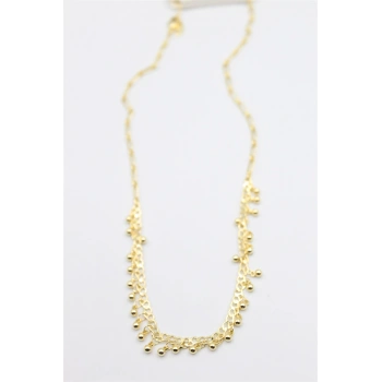 Top Sallantılı Kolye - Altın