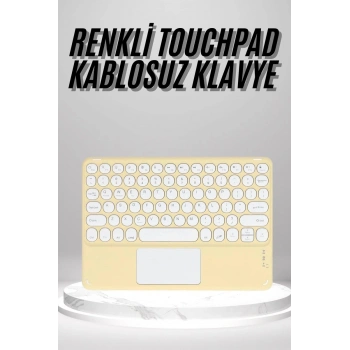 Touchpad Uyumlu Bluetooth Klavye Slim Kablosuz Wifi Q Klavye