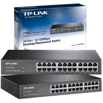 TP-LINK TL-SF1024D 24 PORT 10/100 MBPS SWITCH (4887)