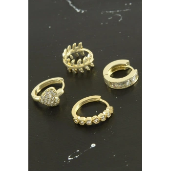 Tragus Zirkon Taşlı Halka Piercing 1 Adet