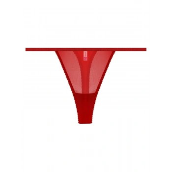  Transparan Kırmızı Kadın Fantezi String Tanga