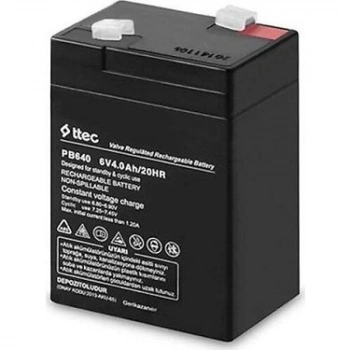 TTEC 6V 4 AH Kuru Bakımsız Akü