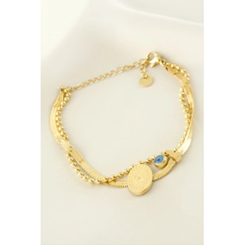 Tuğra İtalyan Zincir Çelik Bileklik