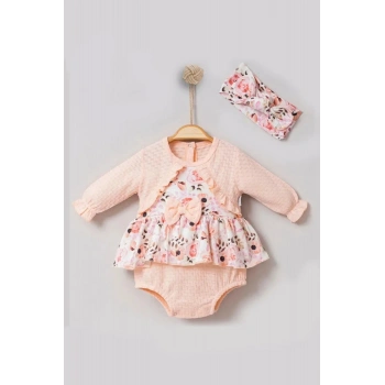 TULUM PEMBE YENIDOGAN PAMUKLU, MEVSİMLİK, KIZ ÇOCUK & BEBEK LASTİKLİ **** DESENLİ TULUM