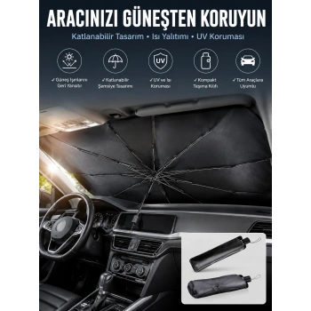 Tüm Araçlar İçin Şemsiye Güneşlik Ön Cama Uygun Özel Kaplama