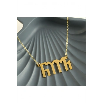 Türk Yazılı Uçlu Kolye