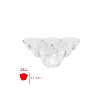 Turkey Bowl Cam Kase 6 Lı 6x11,5 Cm-82641