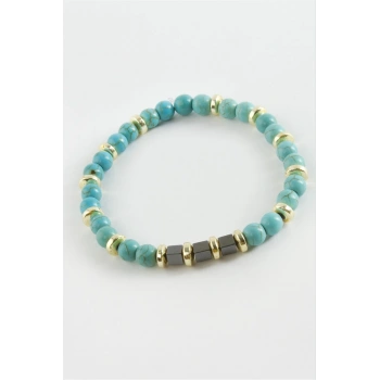 Turkuaz Doğaltaş Bileklik 6 mm