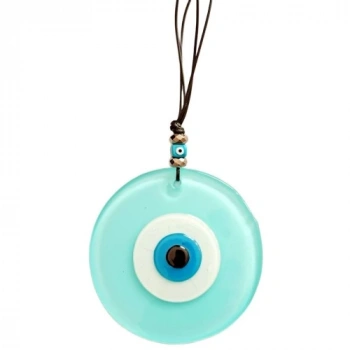 Turkuaz Rengi Nazar Boncuklu El Yapımı Duvar Süsü Hediyelik Eşya