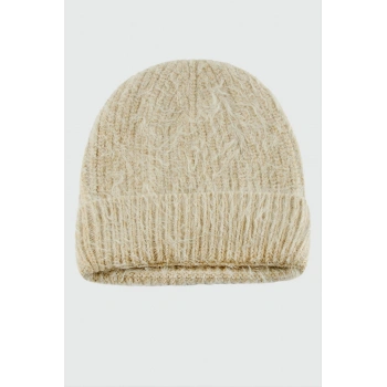 Tüylü Katlamalı Bayan Bere