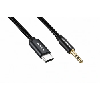Type-c 3.5 Mm Ses Kablosu 1 M Siyah GJ021
