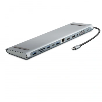 Type-C Hdtv Combo 2 * Type-C + 2 * Hdmı + 3 * Usb3.0 + Vga + Audıo + Lan + Tf + Sd 12 In 1 HDX7855