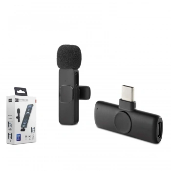 Type-C Kablosuz Mikrofon - Siyah HDX2785