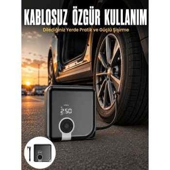 Type-c Şarj Girişli Taşınabilir Elektrikli Hava Pompası Yeni Nesil