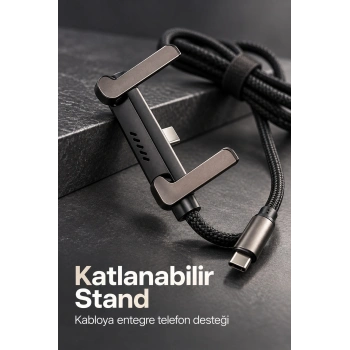 Type C Şarj Kablosu Çinko Alaşım Gövdeli