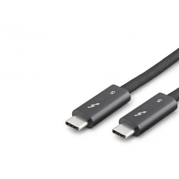 Type-C Thunderbolt 5 120 Gbps 240W 16K 60 Hz Şarj Ve Data Kablosu 0.5 M Siyah HDX7890
