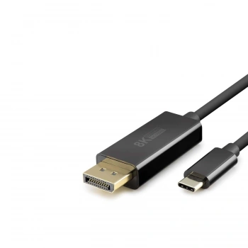 Type-C To Dısplay Kablo 8K 60Hz Pvc 1.8M Siyah HDX7858