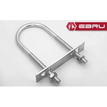 U Civata, Karşılık Demiri + Somunlu - M8x50 - 2 Set