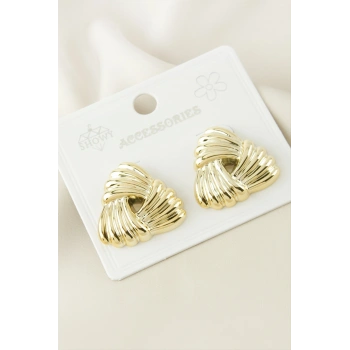 Üçgen Plastik Küpe