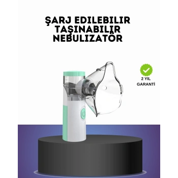 Ultrasonik Frekanslı Şarj Edilebilir Nebülizatör