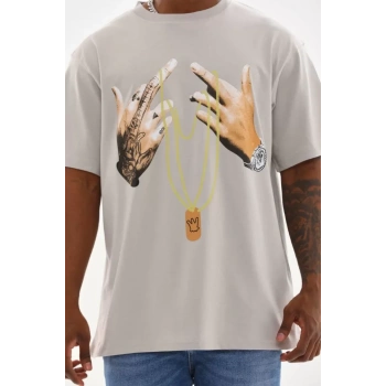 Unisex Baskılı Oversize TShirt