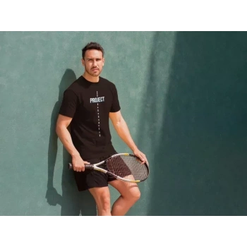 Unisex Bisiklet Yaka Baskılı Oversize TShirt