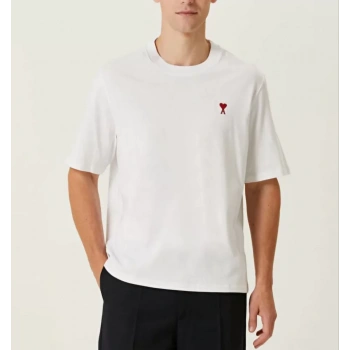 Unisex Bisiklet Yaka Baskılı Oversize TShirt