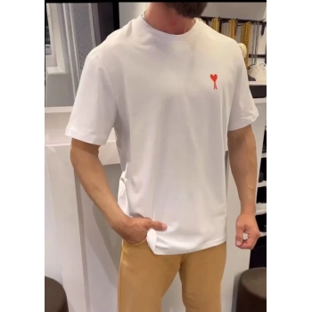 Unisex Bisiklet Yaka Baskılı Oversize TShirt