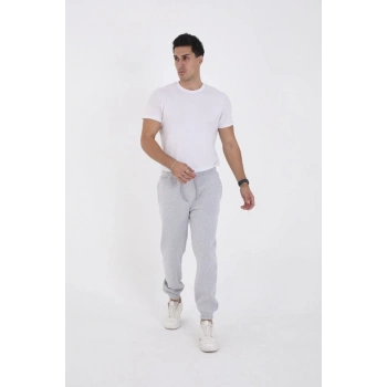 Unisex Kışlık Üç İplik Lastikli Eşofman Pantolon