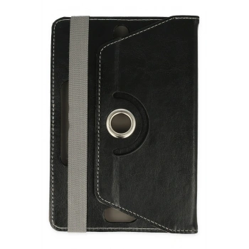 Universal 7 Kılıf 360 Tablet Deri Kılıf - Siyah
