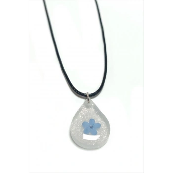 Unutma Beni Çiçeği Damla Epoksi Kolye