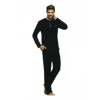 Us Polo 17384 Erkek  Uzun Kol Pijama Takımı