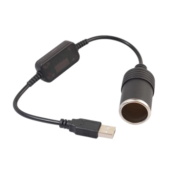 USB 2.0 5 VOLT - 2 AMPER TO 12 VOLT - 0.8 AMPER ÇAKMAK FİŞİ DİŞİ ÇEVİRİCİ (4887)