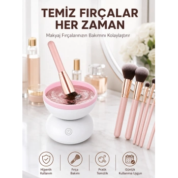 Usb Çalışan Otomatik Kozmetik Fırça Temizleme Makinesi Yeni Nesil