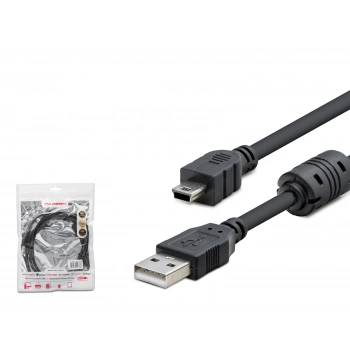 Usb Mini V3/5Pin To Usb Kablo 1.5 M - Si̇yah HDX7538