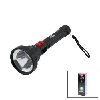 USB ŞARJLI=5V 1W LED EL FENERİ 3-KADEME IŞIK - FLAŞÖR ŞARJ GÖSTERGE 70LÜMEN 25.7CM (4887)