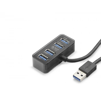Usb Type-c 3.1 Gen1 Hub 4 Port 5 Gbps Siyah HDX7055