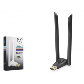 Usb Wifi Bluetooth Adaptör 600 Mbps Dual Band Bt 4.2 W168