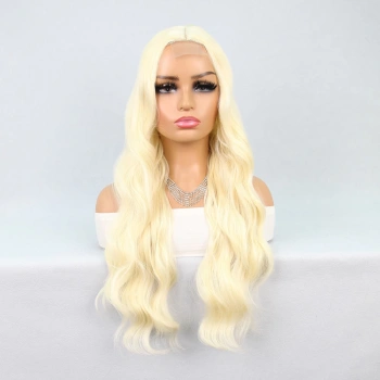 Uzun Dalgalı Platin Tül Peruk