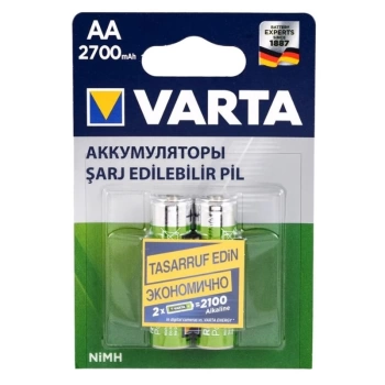 VARTA NI-MH 1.2V 2700 MAH HR6 AA ŞARJLI 2Lİ KALEM PİL (4887)