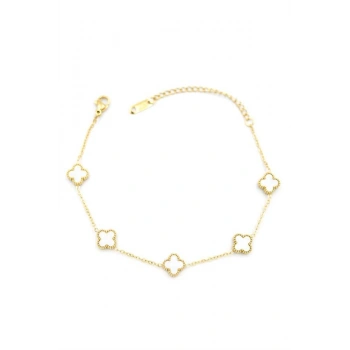 VC Yonca Bileklik - Beyaz