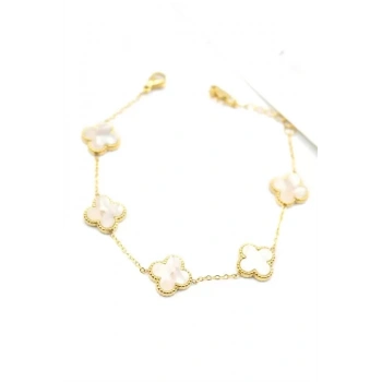 VC Yonca Bileklik - Beyaz