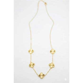 Vc Yonca Kolye - Altın