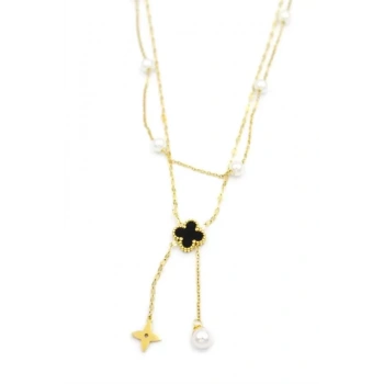 Vc Yonca Kolye - Altın