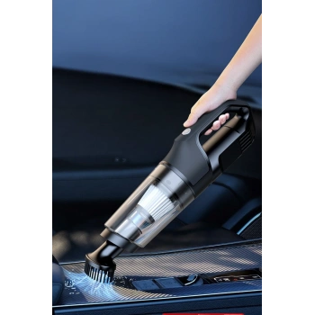 VC006 50W 4000 mAh Bataryalı Kablosuz Çok Fonksiyonlu Araç Süpürge - Siyah