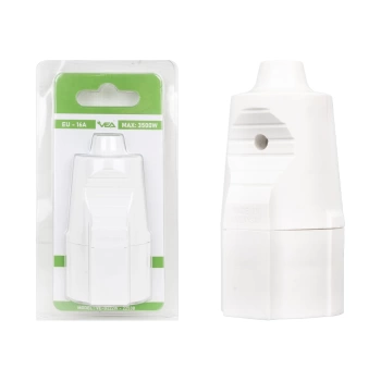 VE-B222W A CLASS BLİSTERLİ TOPRAKLI DİŞİ FİŞ (MADE IN MALAYSIA) (4887)